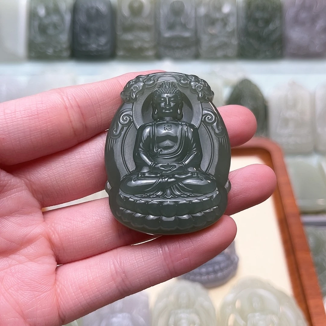 M***n和田玉未镶嵌颈饰