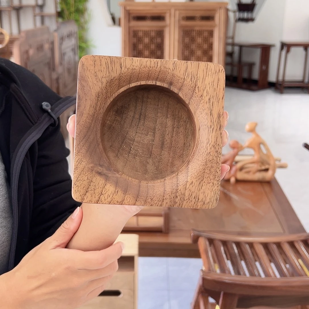 木核桃木烟灰缸 尾货