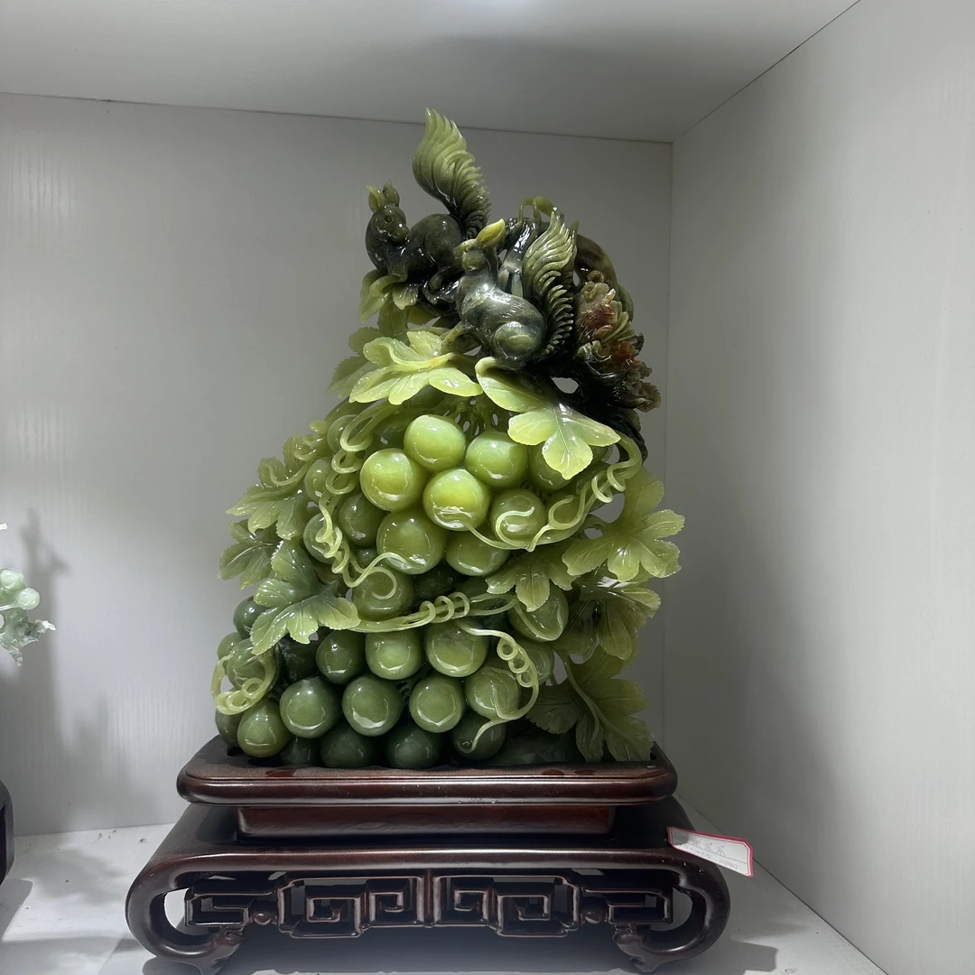 家居摆件，葡萄玉摆，硕果蕾蕾