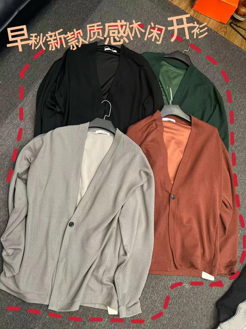 32025-春秋必备V领毛衣上衣百搭显瘦针织衫