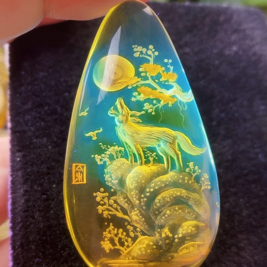 【闪购商品】金珀吊坠(不含链)未镶嵌