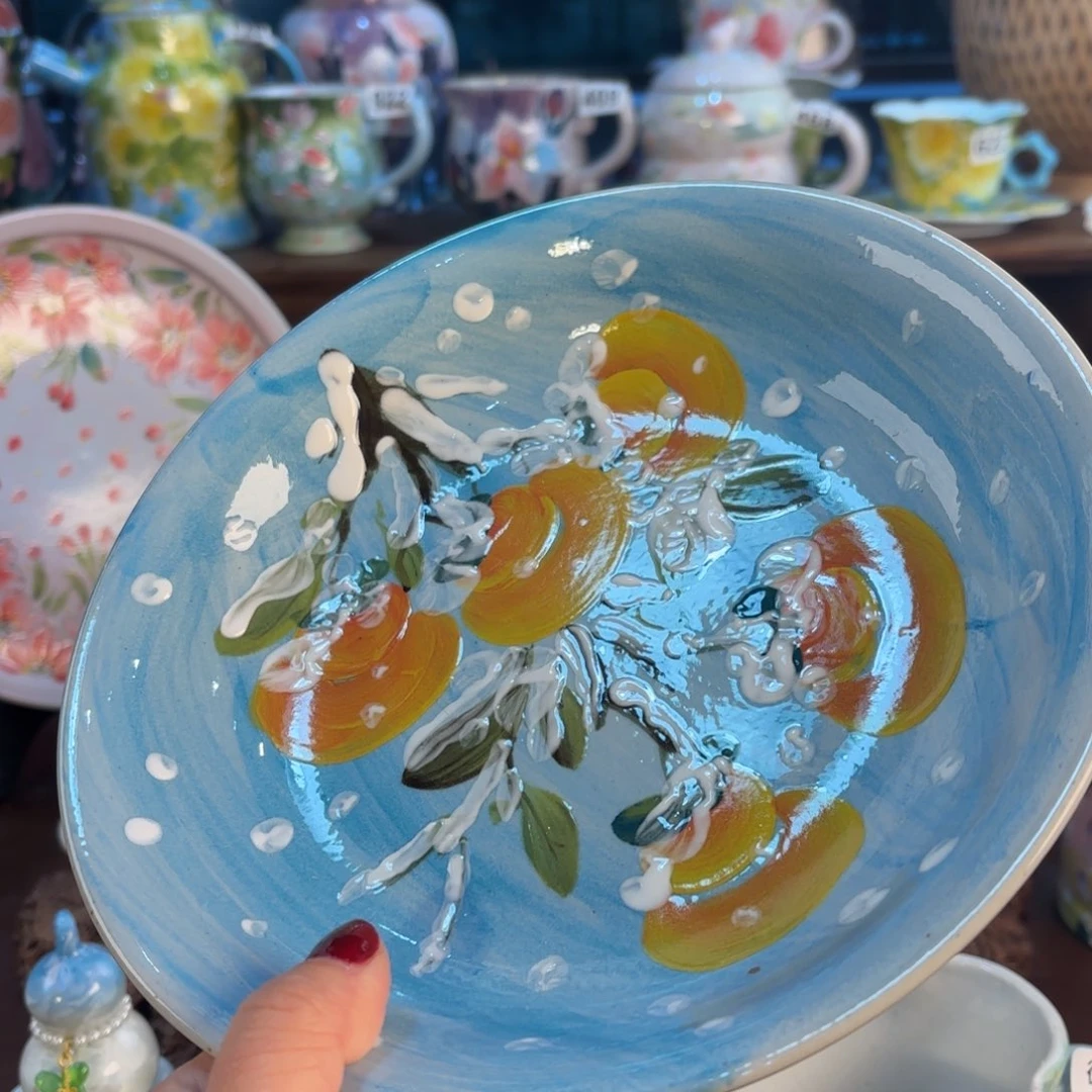 景德镇手绘高温釉下彩陶瓷茶具