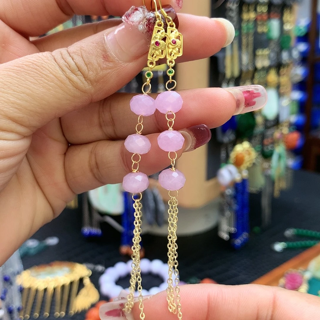 【闪购商品】水晶耳饰银S925镶嵌耳坠