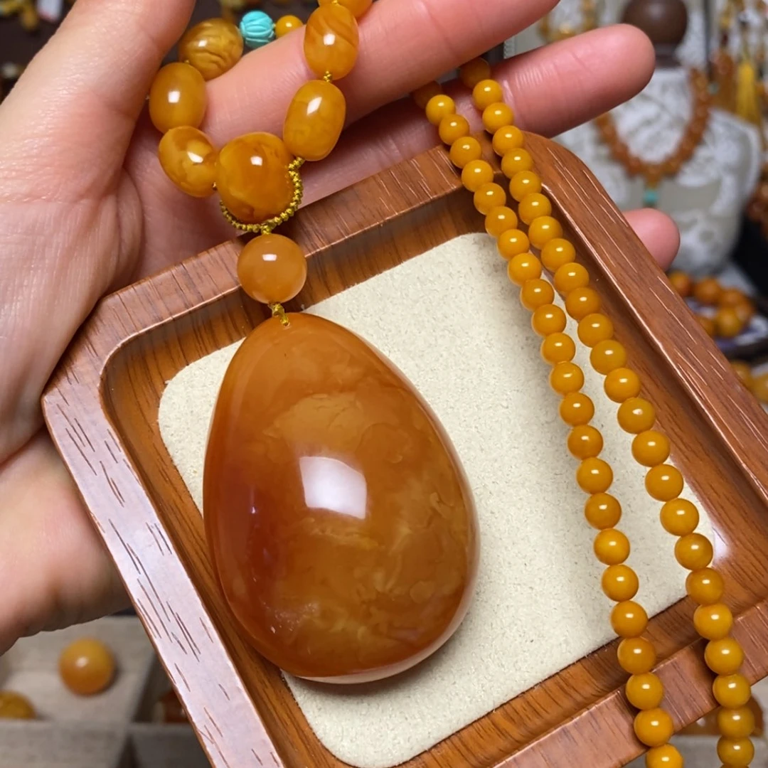【闪购商品】蜜蜡颈饰未镶嵌项链