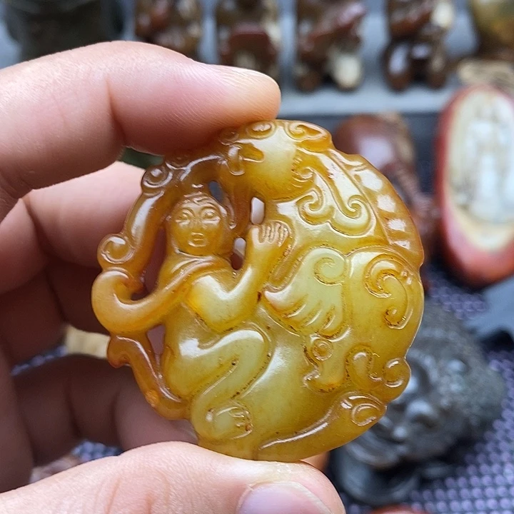 未镶嵌蛇纹石玉颈饰