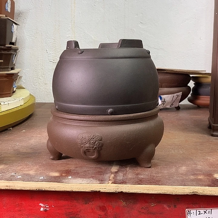 紫砂花盆今天下午