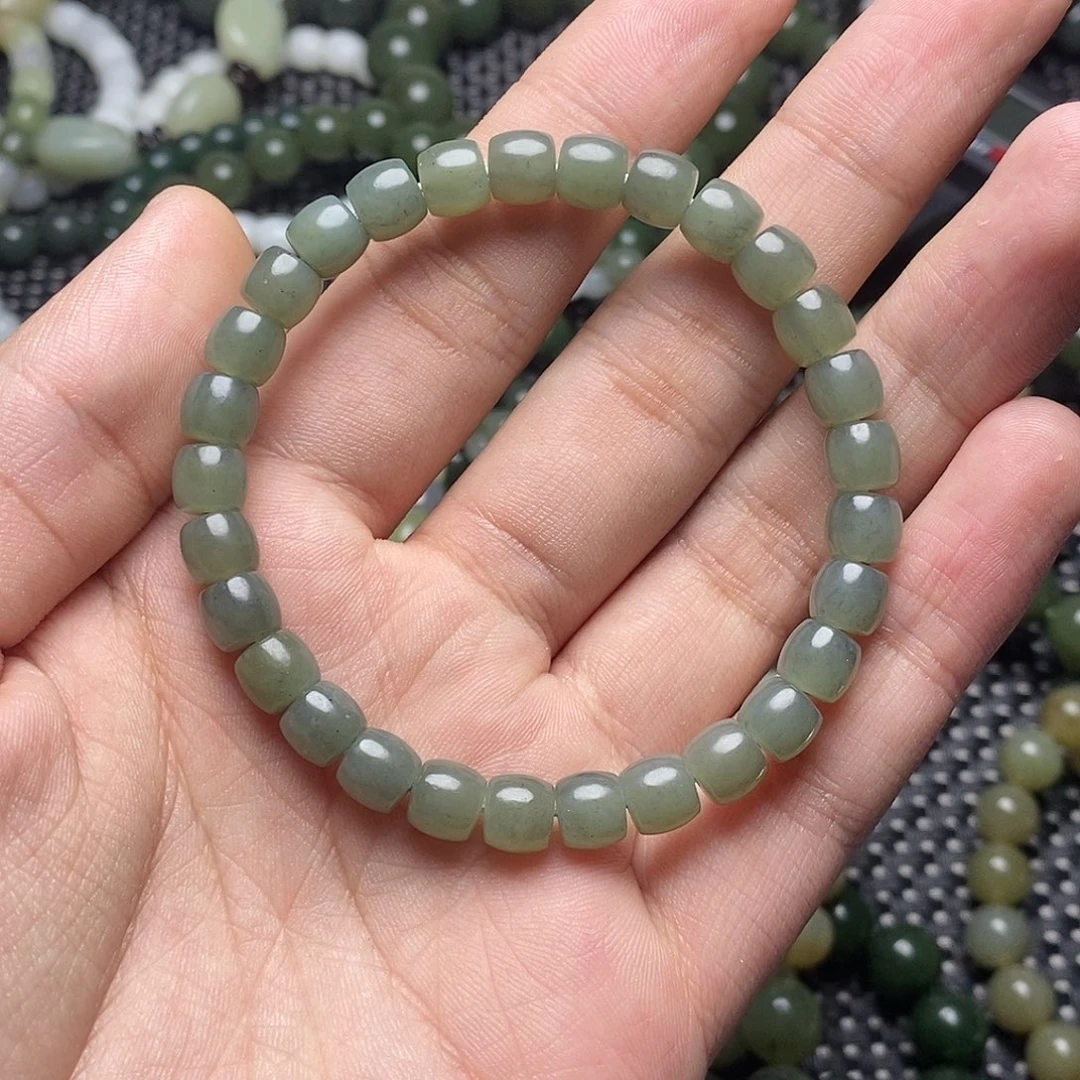 和田玉未镶嵌手串16