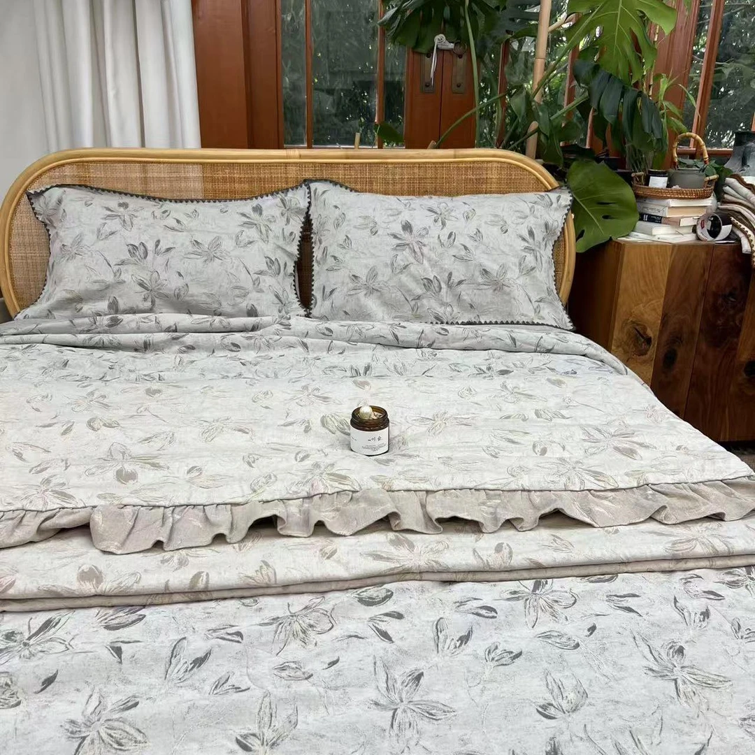 【吉祥纳福】亚麻四季被亚麻纤维填充色织提花工艺款