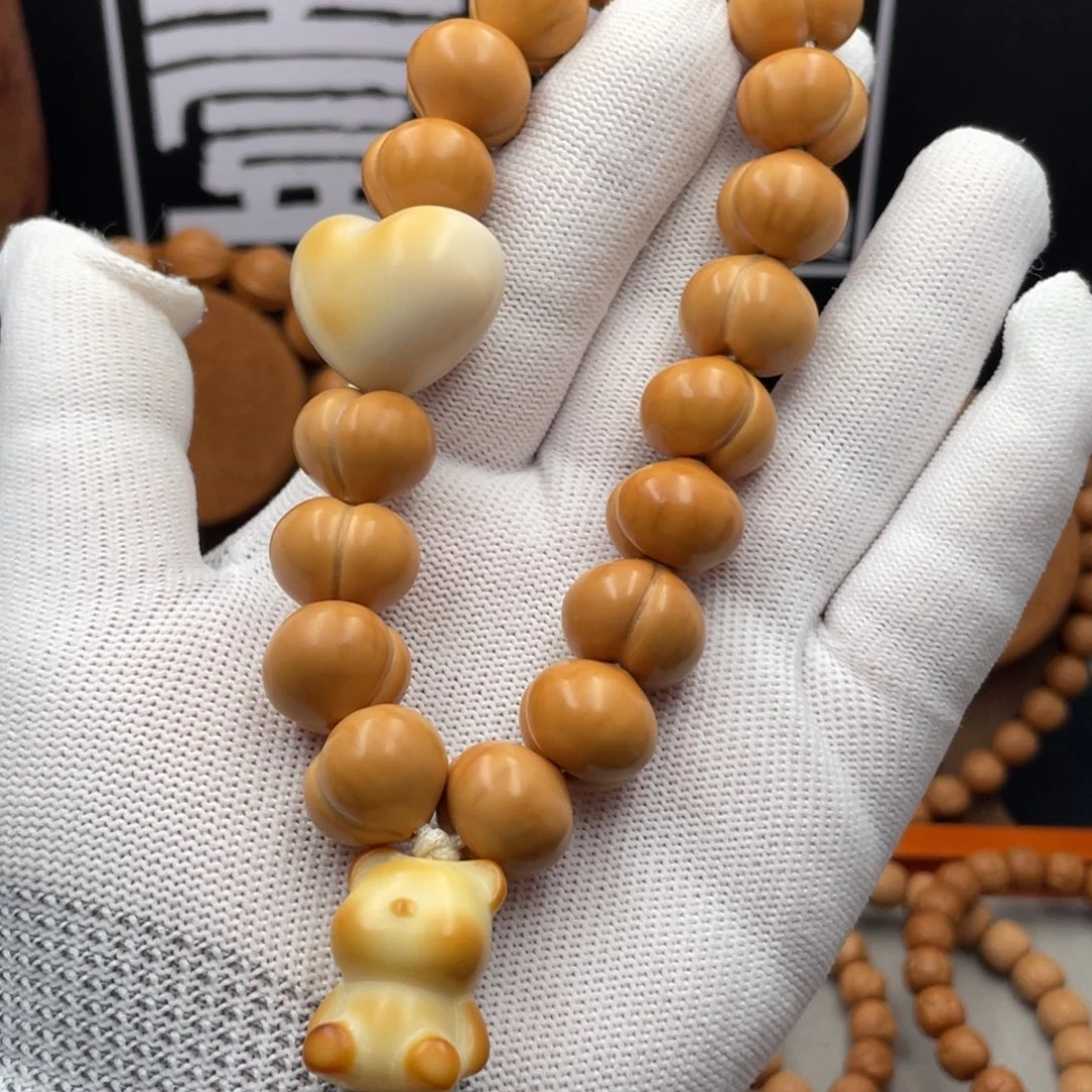 猴头核桃吊坠全品手修款屁桃DIY款