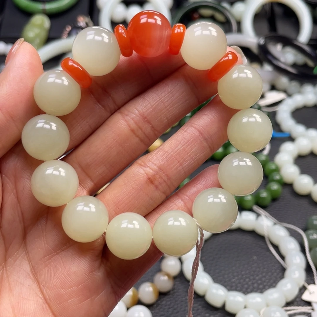 和田玉未镶嵌手链