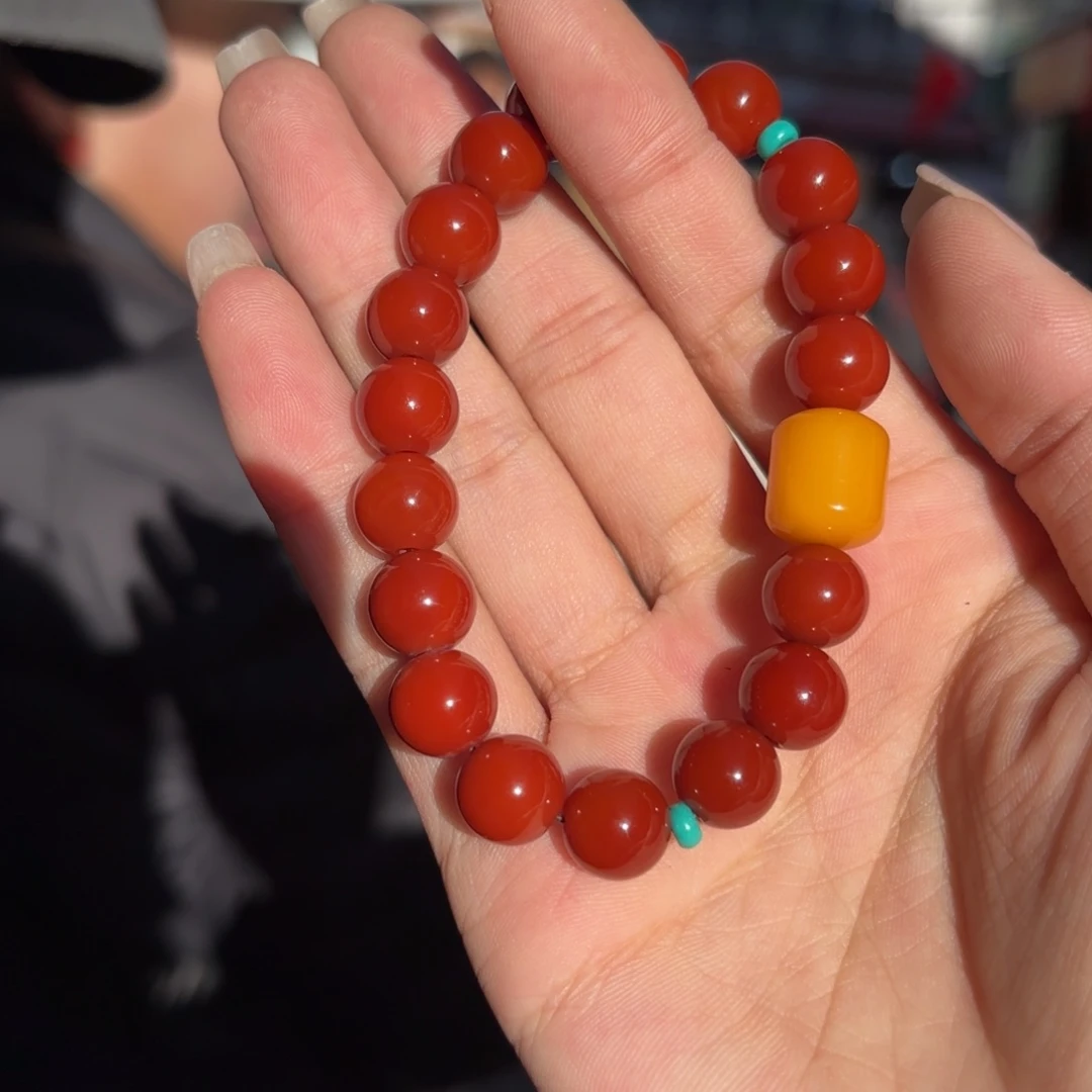 玛瑙/玉髓合金颈饰