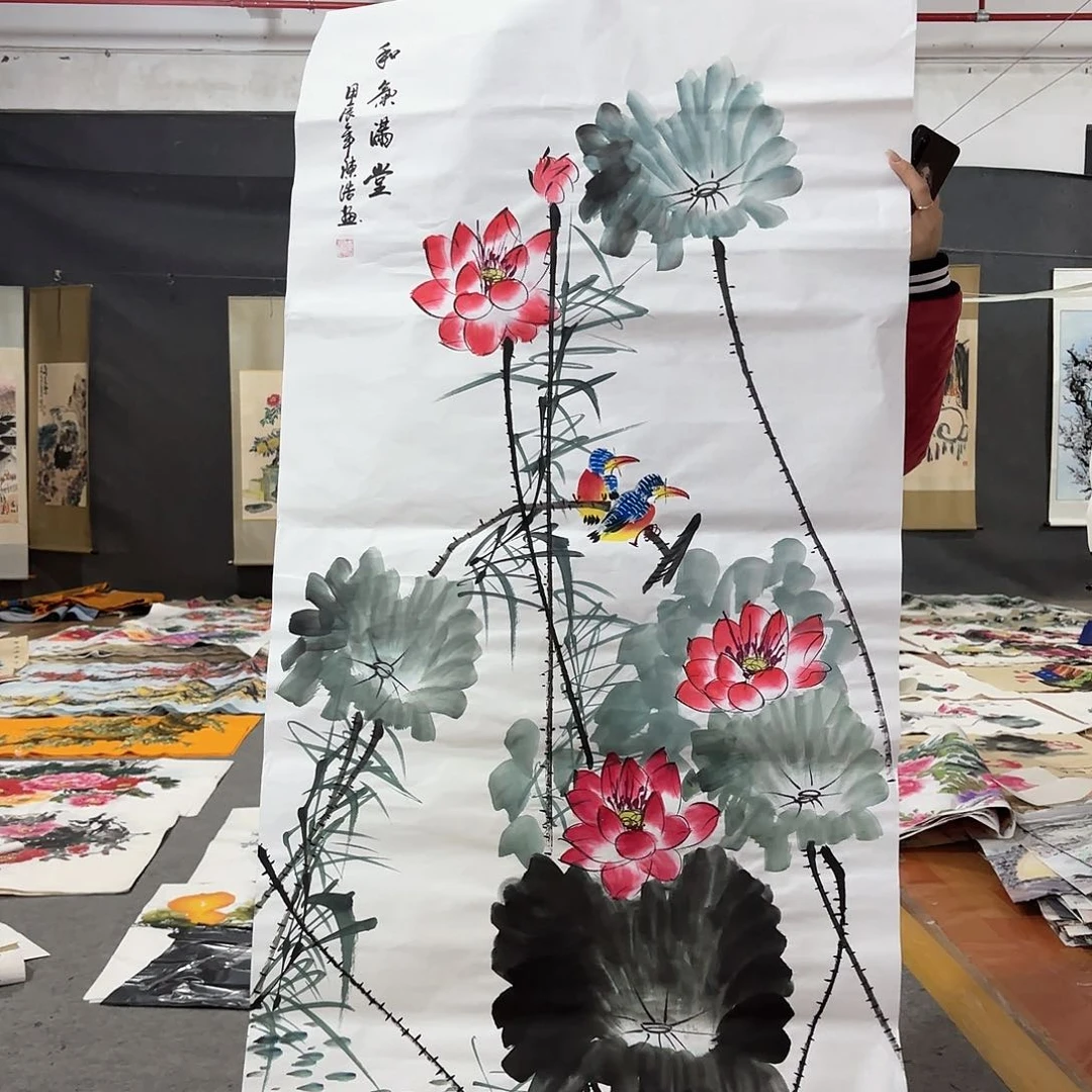 国画国画作品画心一张