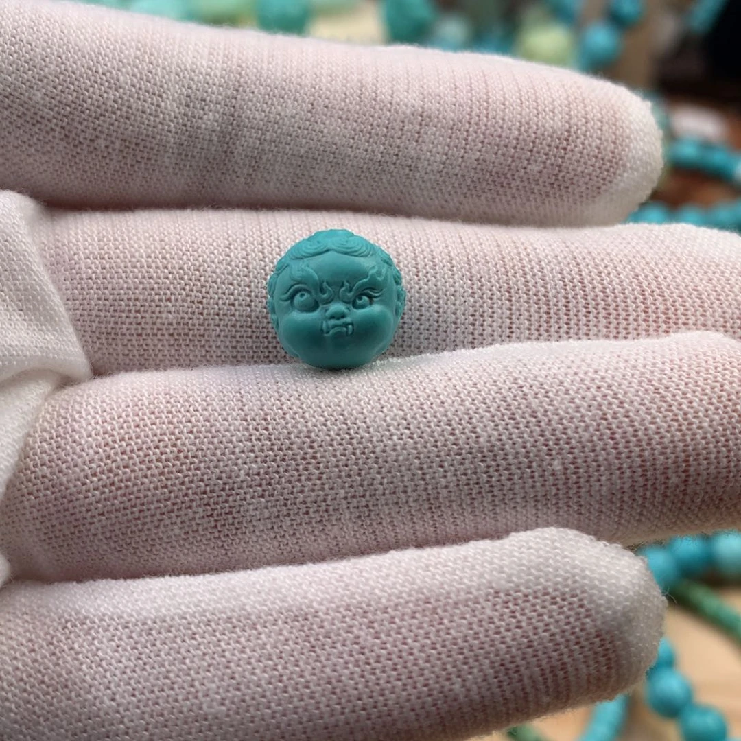 绿松石未镶嵌珠宝奇石11.1mm