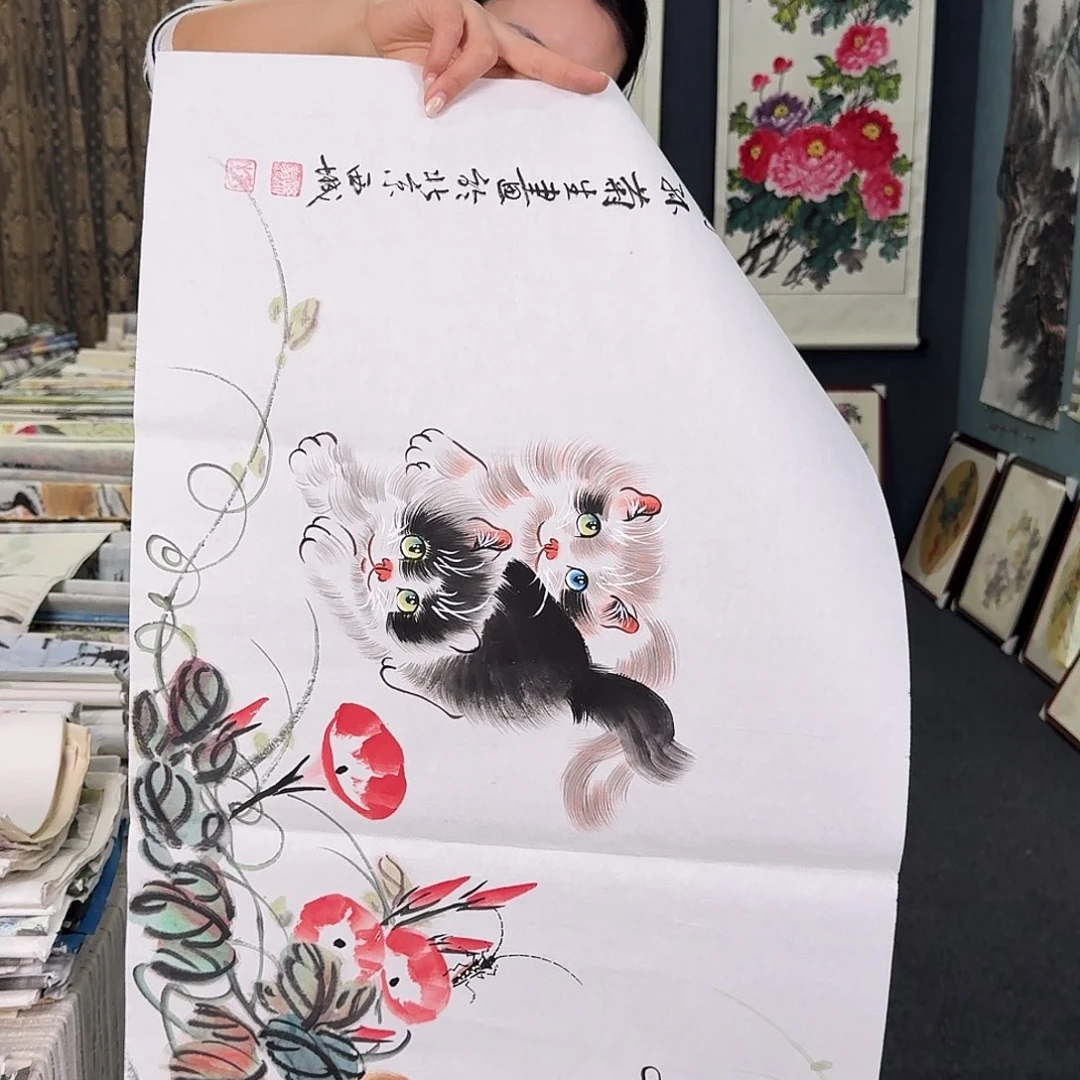 纯手绘国画作品作品