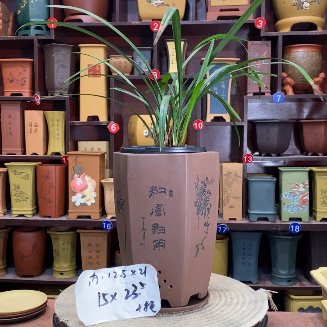 紫砂艺术紫砂花盆