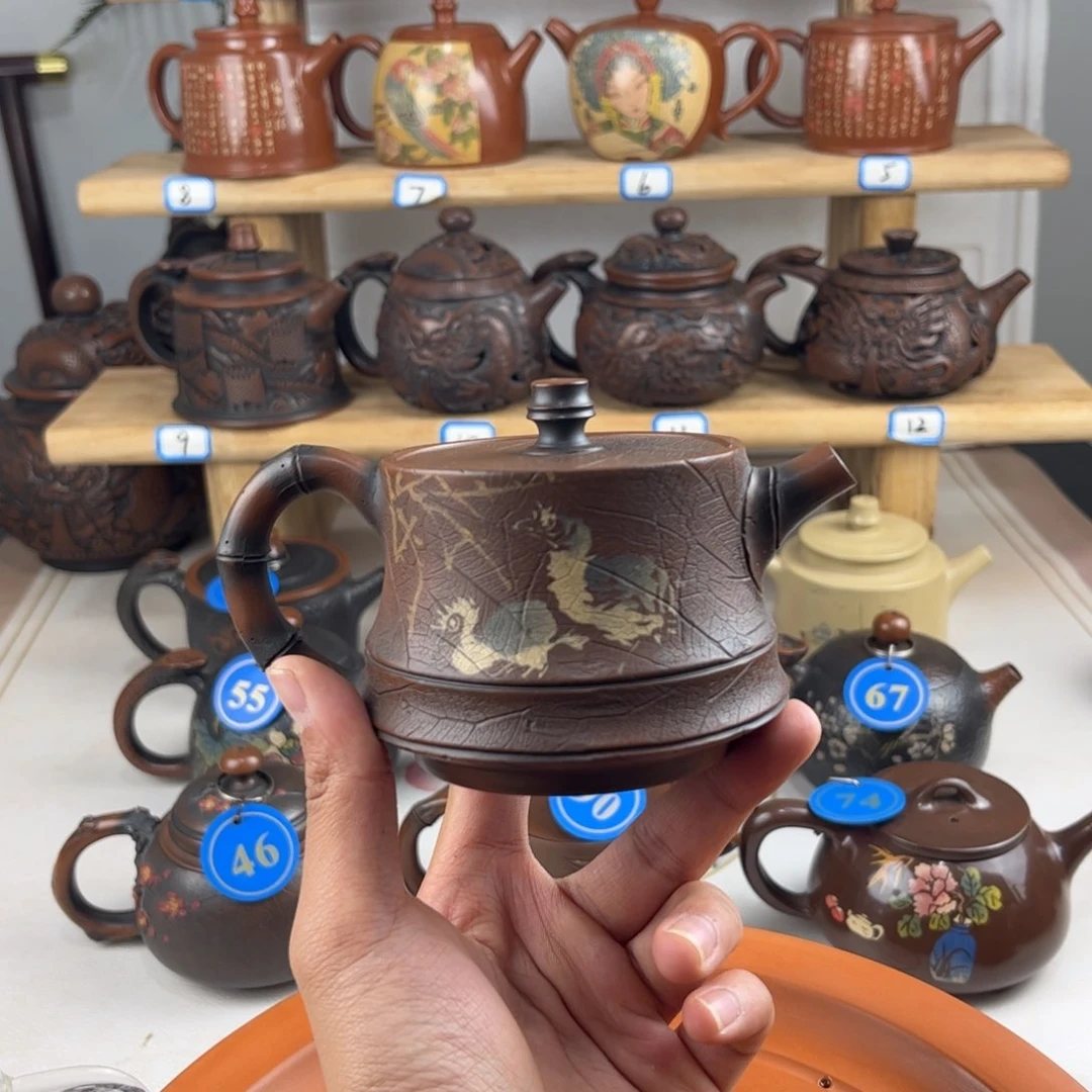 壶180cc 建水紫陶全手工制作