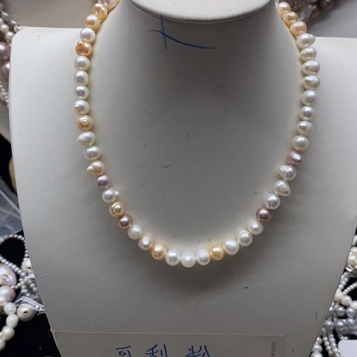 颈饰淡水珍珠银S925镶嵌