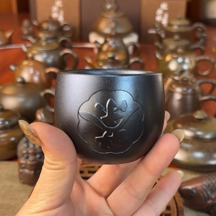 纯手工天然泥料直播间福利结晶烧100cc主人杯20
