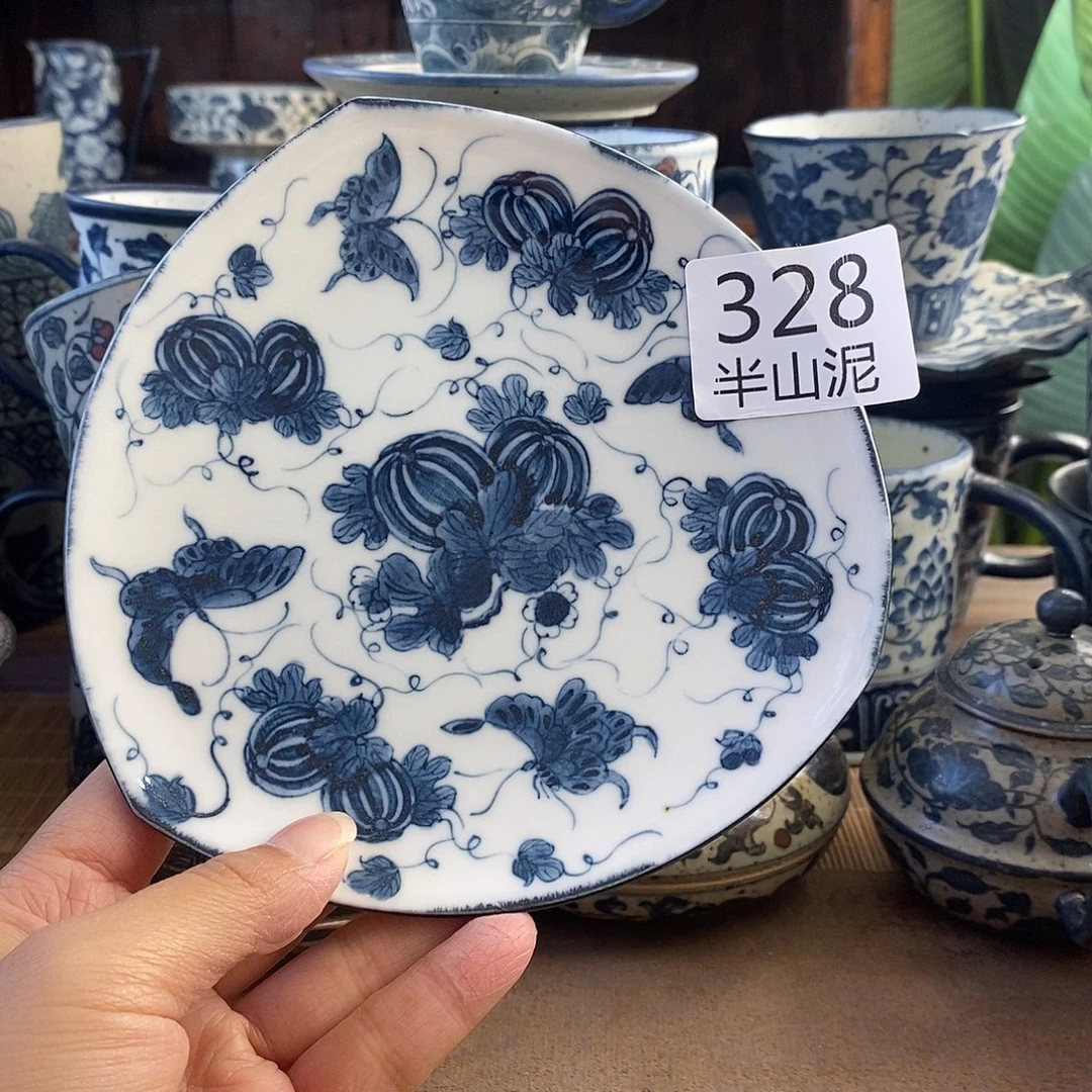 手工手绘青花高温陶瓷