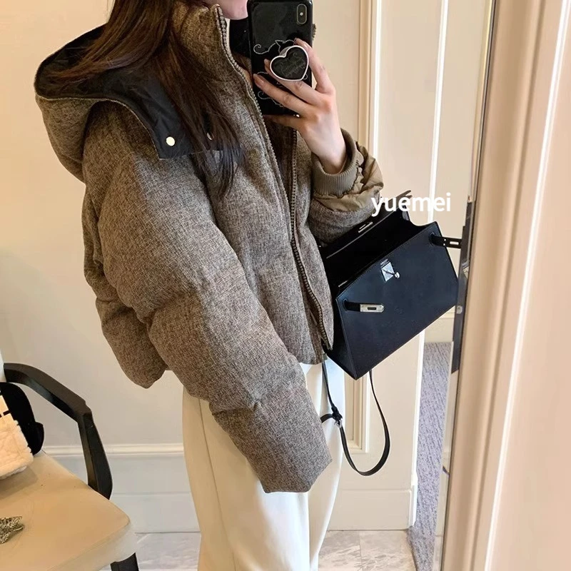 加绒百搭洋气棉服棉衣冬季奥特莱斯加厚小棉袄新款爆款女款