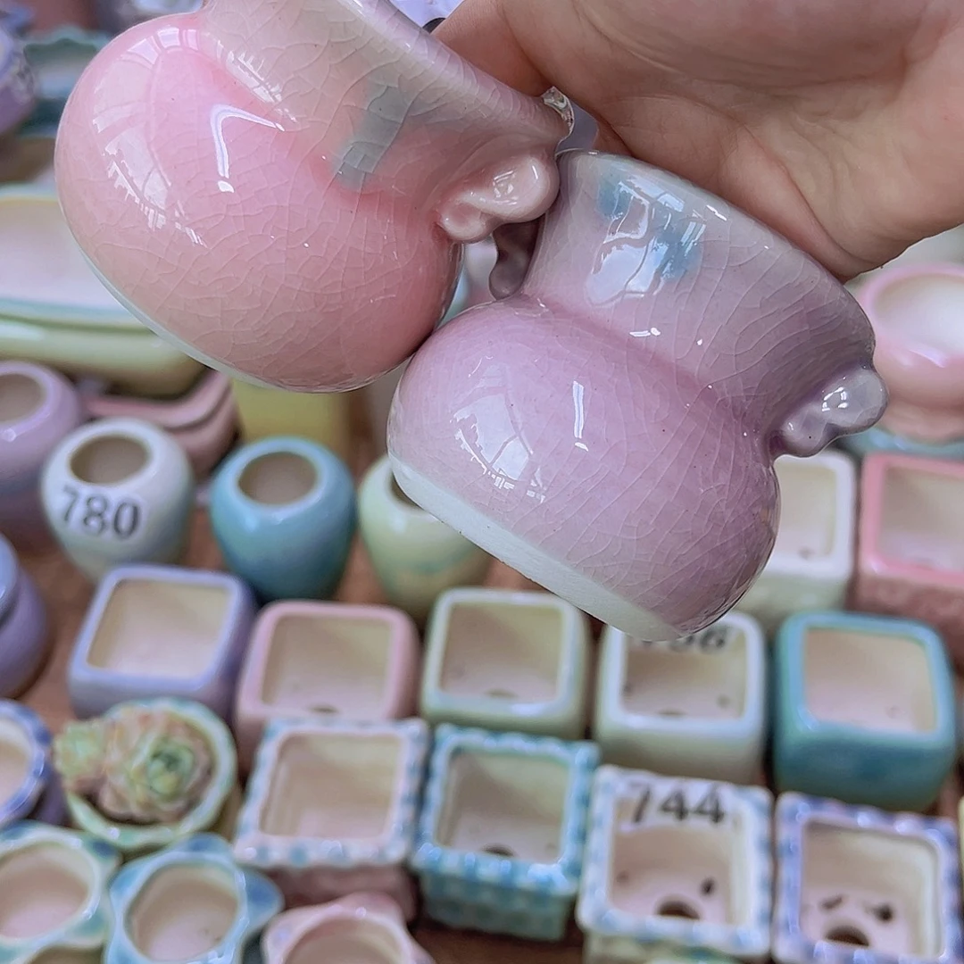 陶瓷花盆当场满12包邮