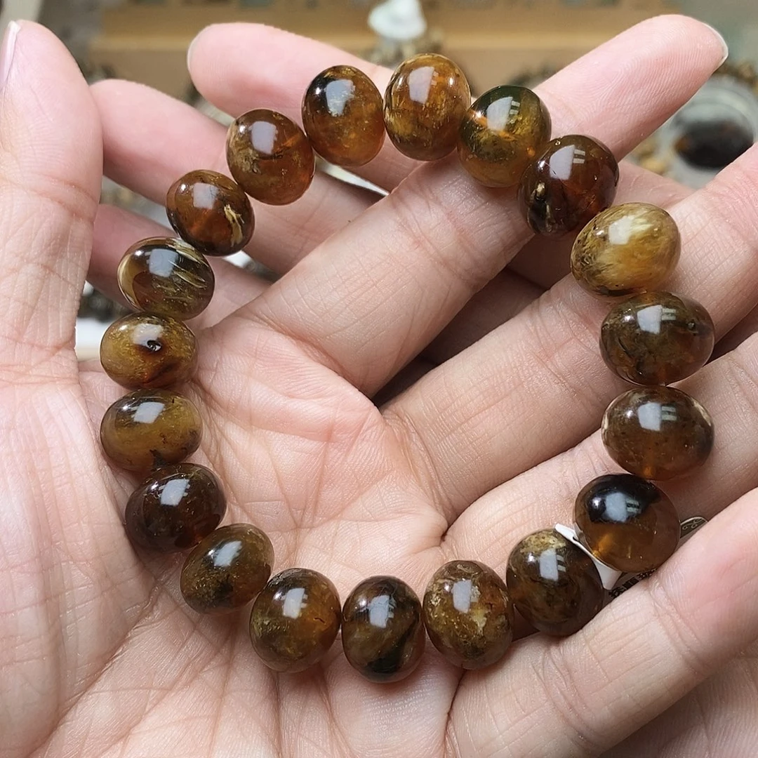 琥珀未镶嵌手链13蜜蜡