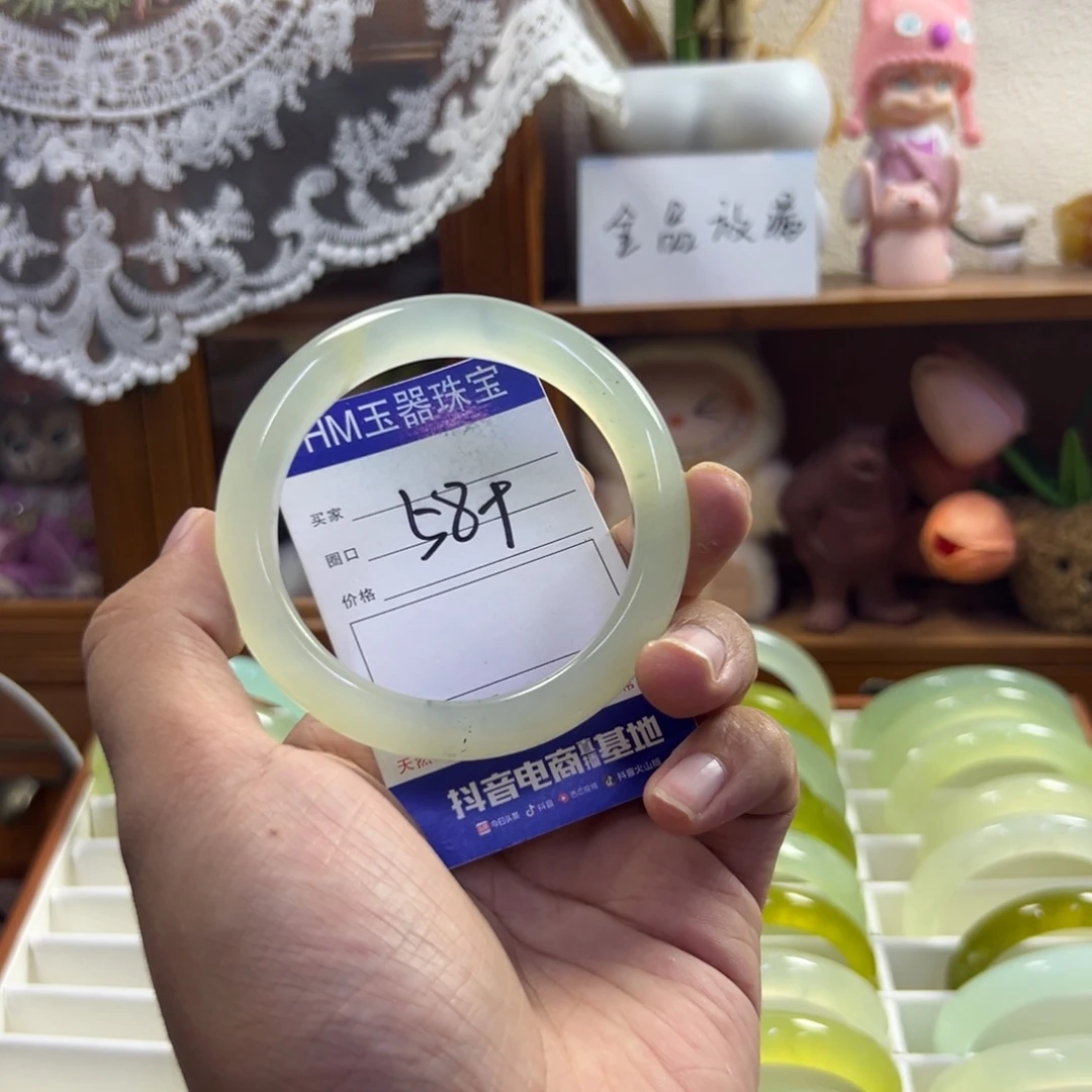 未镶嵌蛇纹石玉手镯673
