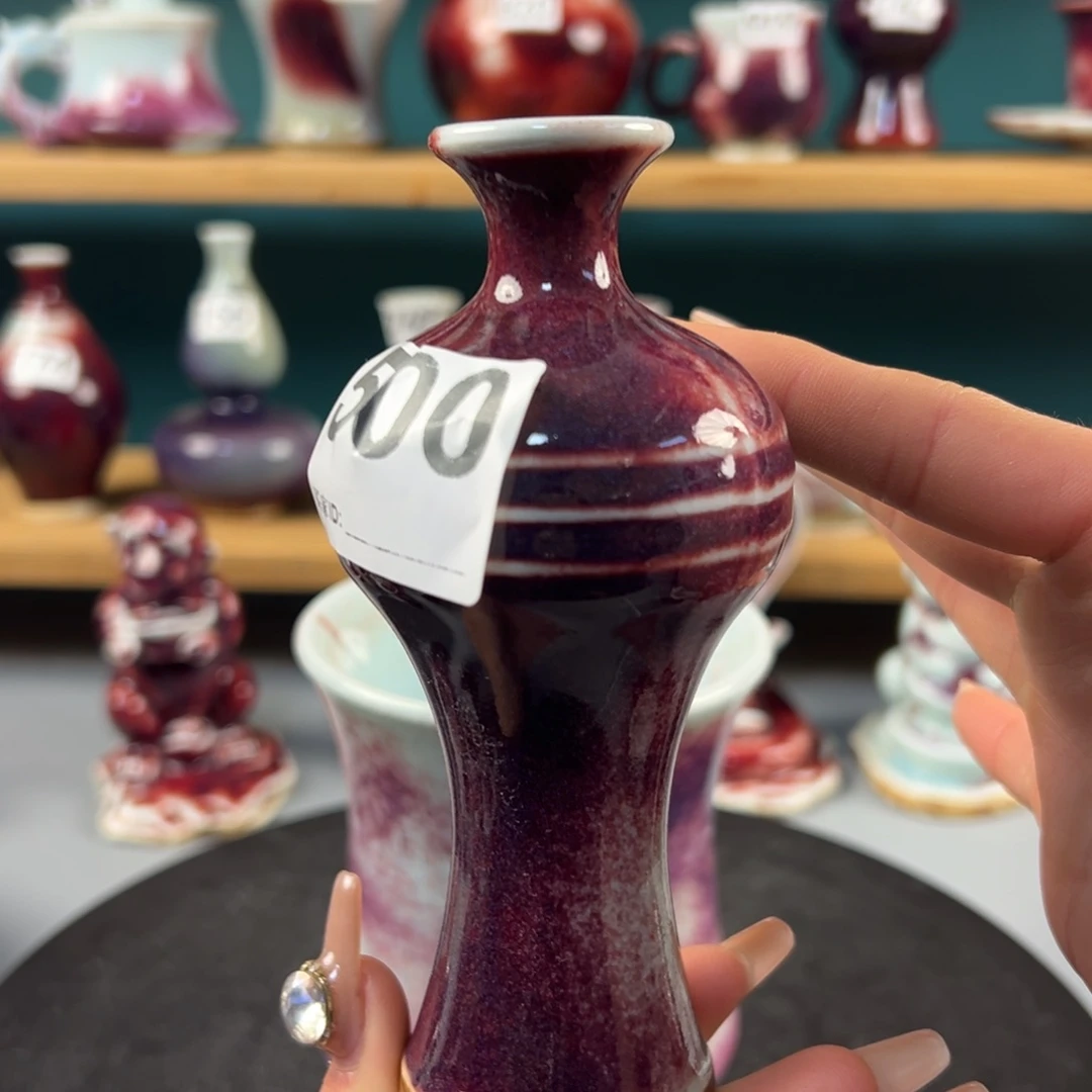 瓷片全品无暇小瓶子玉石釉