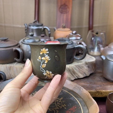 戬谷龙窑坭兴陶柴烧壶59