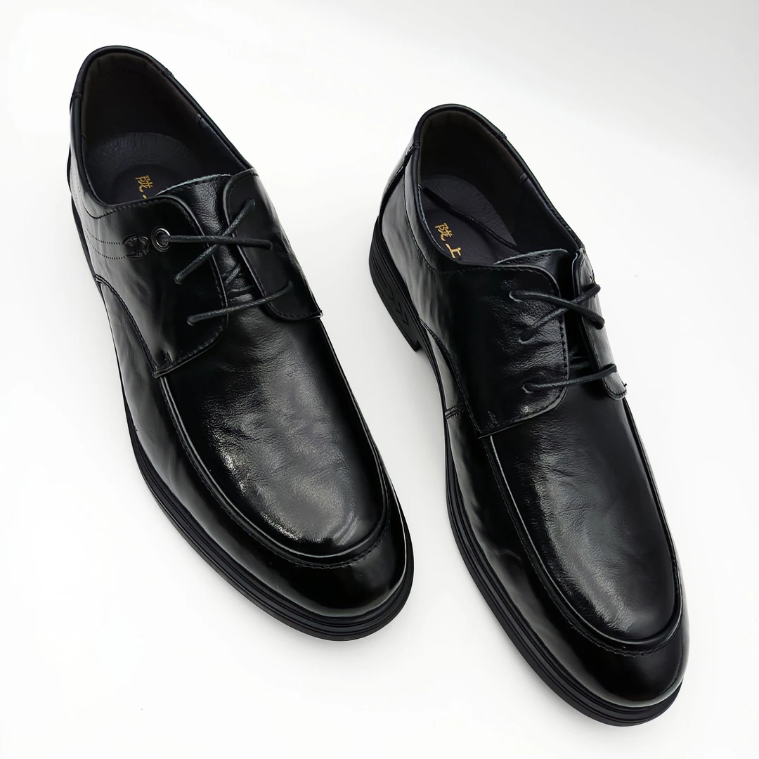 男士真皮皮鞋88696春款时尚百搭透气软底正装休闲商务-陇上红牛