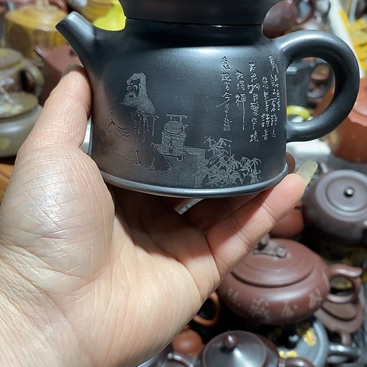 紫砂茶壶口裂微瑕