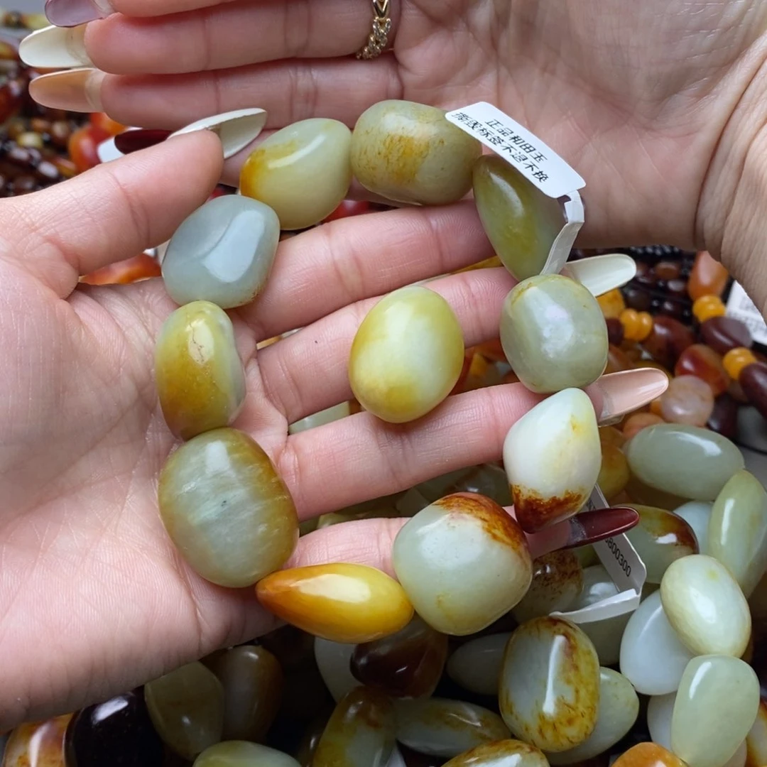 和田玉手链未镶嵌风***客