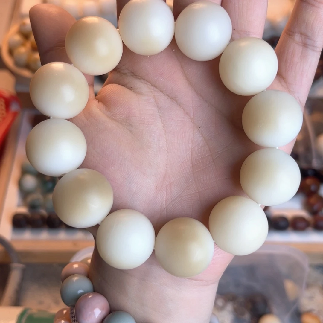 手串菩提根/象牙果卡20阴皮料圆珠