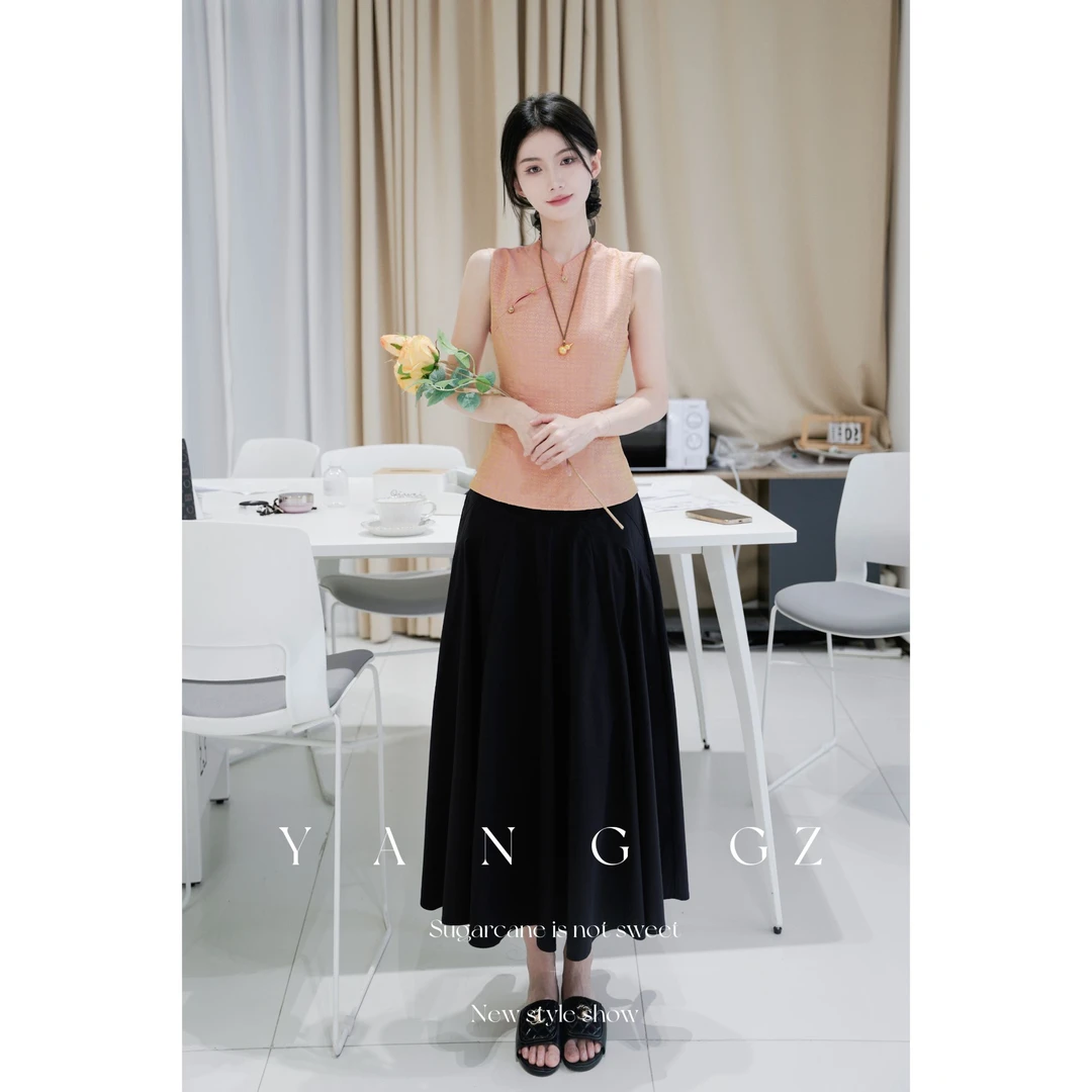 YANG GZ【歌剧魅影】春季重工十二裁片大裙摆半裙女 GZ25SG006