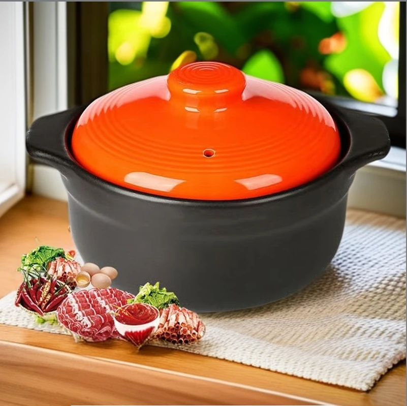 手工砂锅干烧锅炖锅燃气陶瓷耐高温干烧不裂煲汤锅