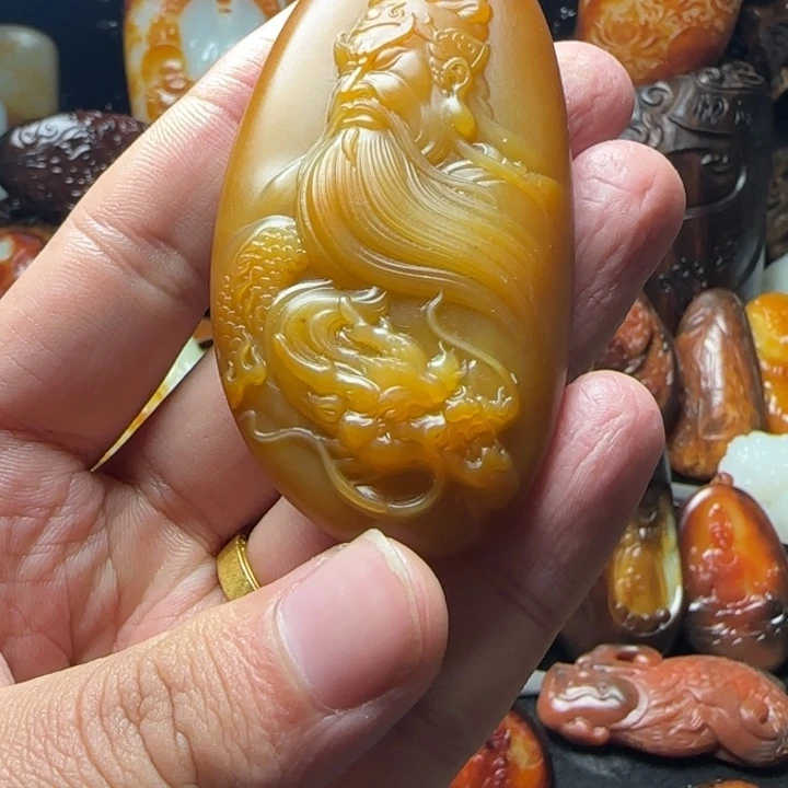 和田玉挂件未镶嵌轻*兵