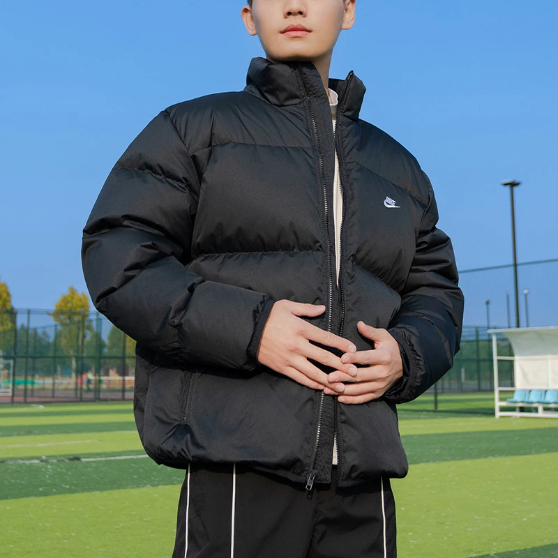 NIKE耐克羽绒服男装上衣2025春季新款立领休闲保暖时尚外套FZ5029