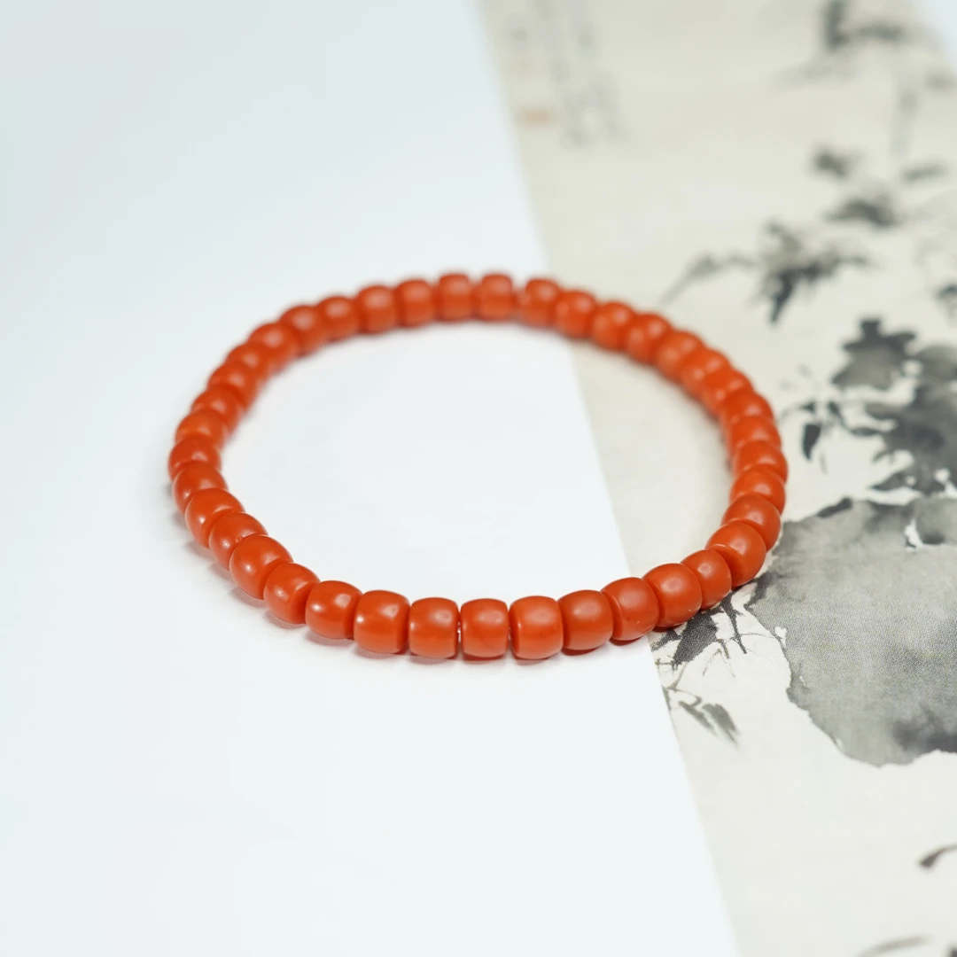 【佩洁】*南红直切*手串*未镶嵌