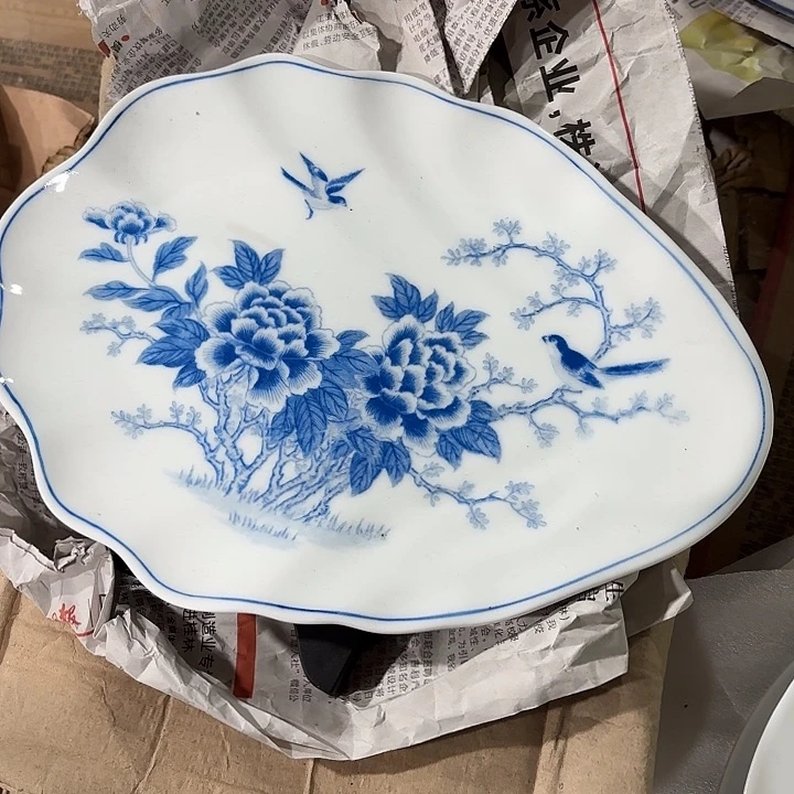 陶白菜留留香盘子盘子盘子26公分