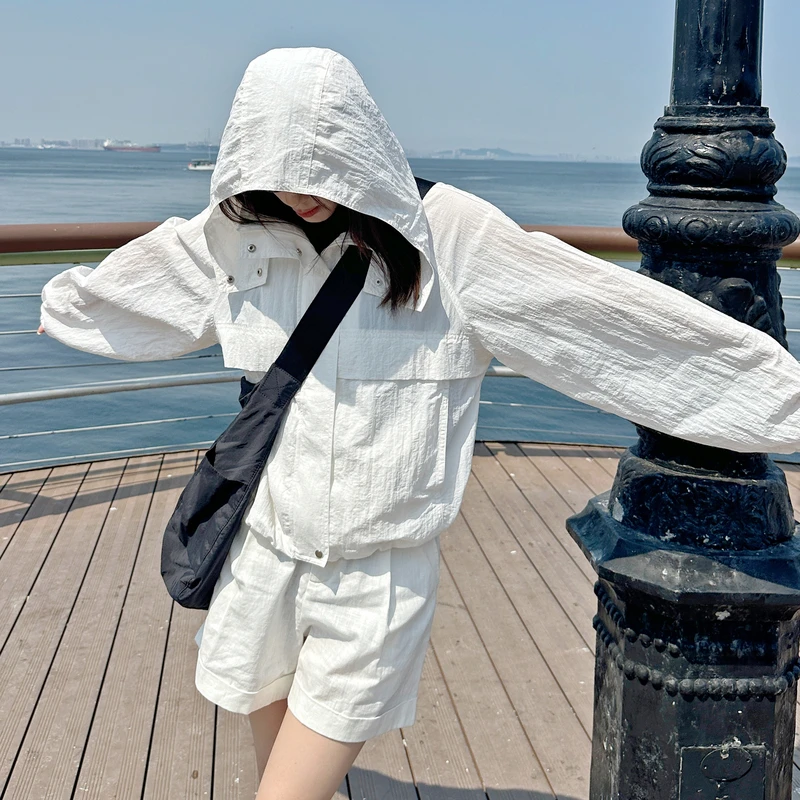 【夏季新款】AIRIQI休闲时尚百搭高腰显瘦短款短裤AX42DK248