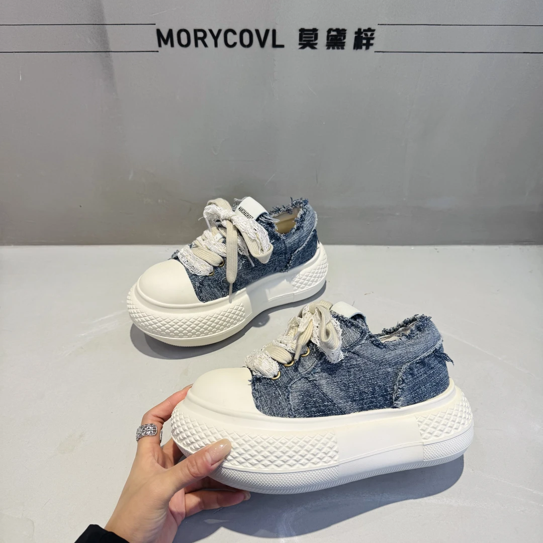 25”欧若风“春夏新款单鞋 时尚百搭厚底增高潮鞋ins女网面207