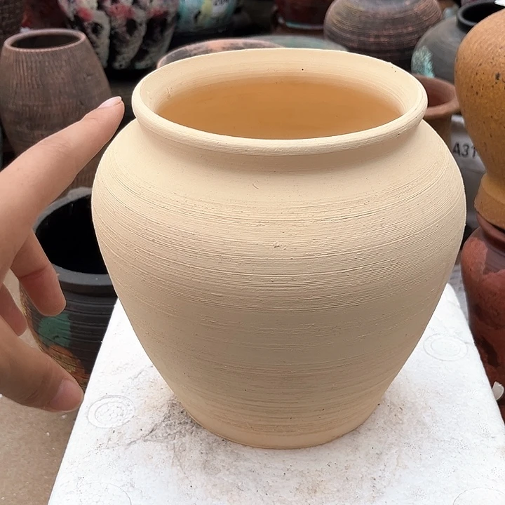 粗陶花盆高度20口径15带孔（无孔水培下单备注）