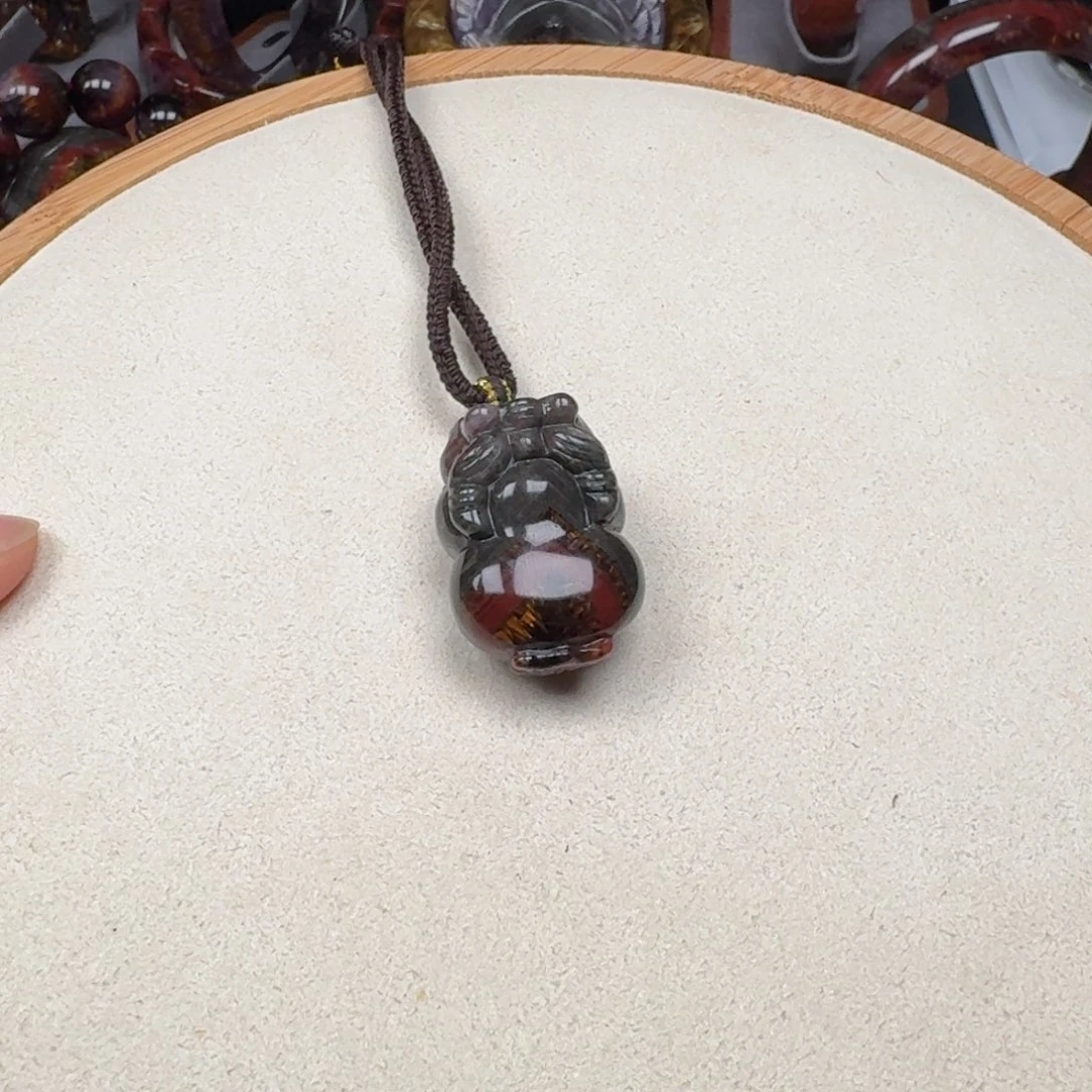 颈饰未镶嵌水晶极光貔貅四色吊坠