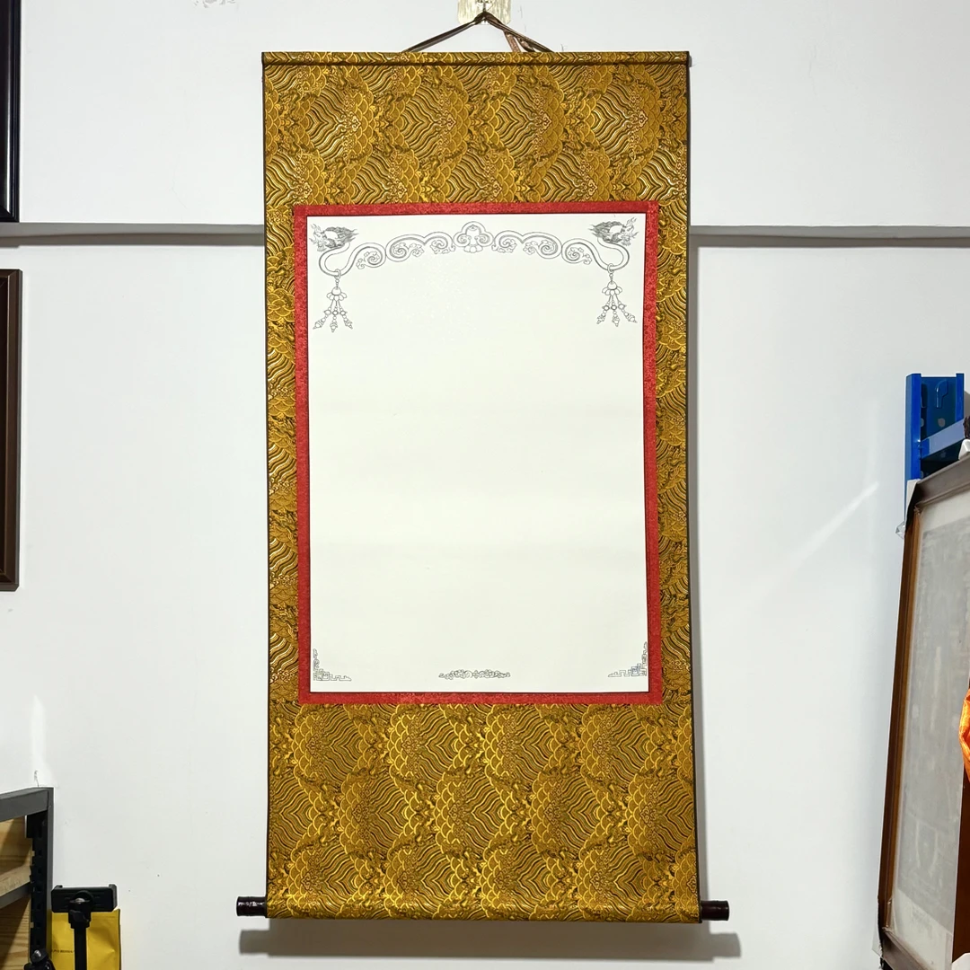 藏式挂轴空白书法纸（高1米2  宽62厘米）