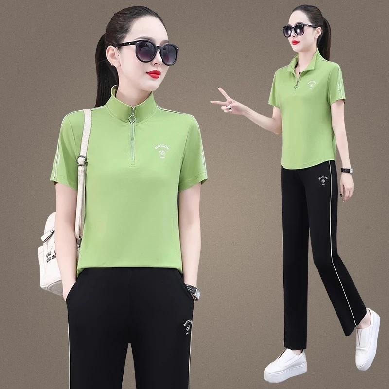 6003#新撤柜夏季品牌运动套装