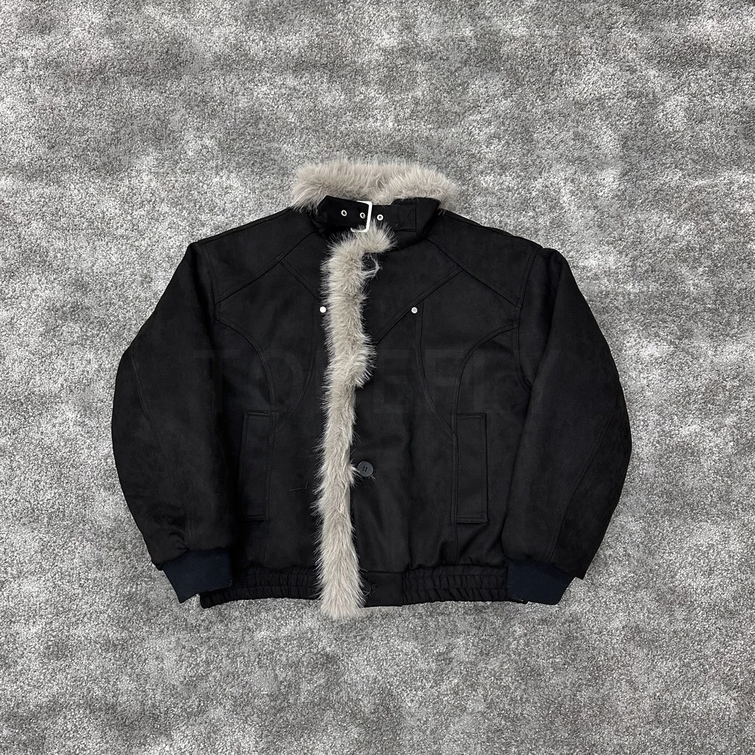 座山雕外套加厚保暖高品质棉服毛领棉服男女同款座山雕外套990213