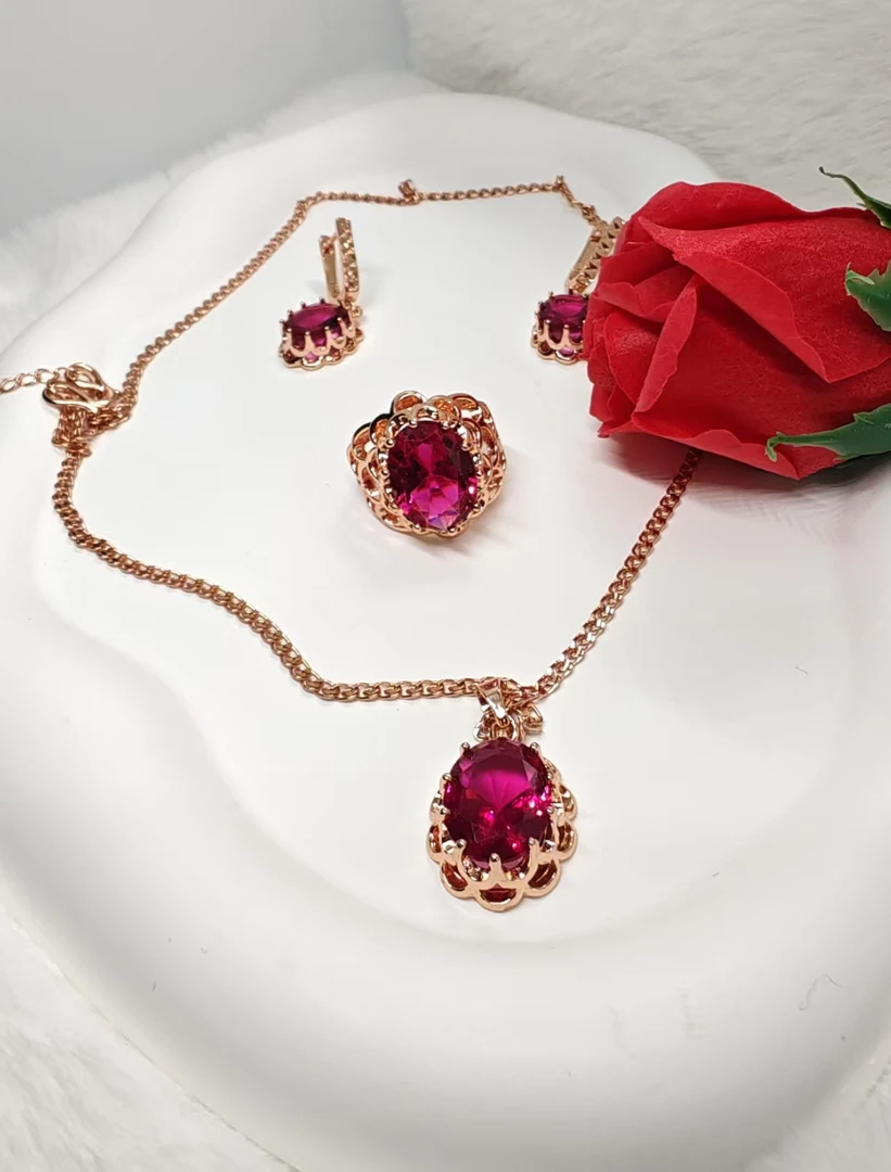 铜合金项链 585Kezel altun pason 三件套项链17