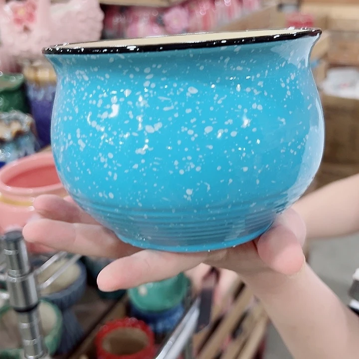 有孔.凑满10元包邮多肉陶瓷花盆！