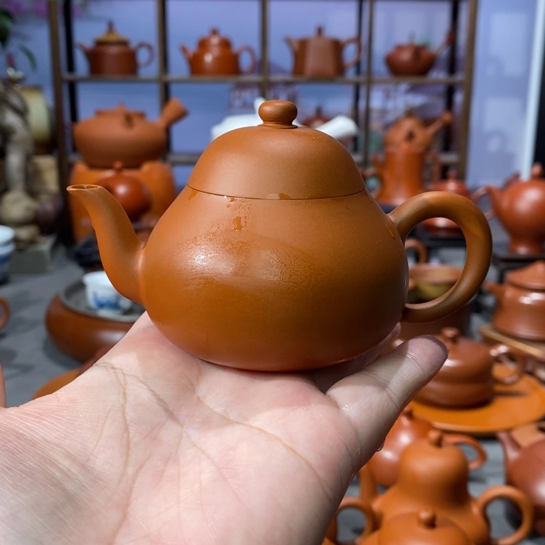 茶壶紫砂陈伟庆鸡蛋黄梨壶115cc