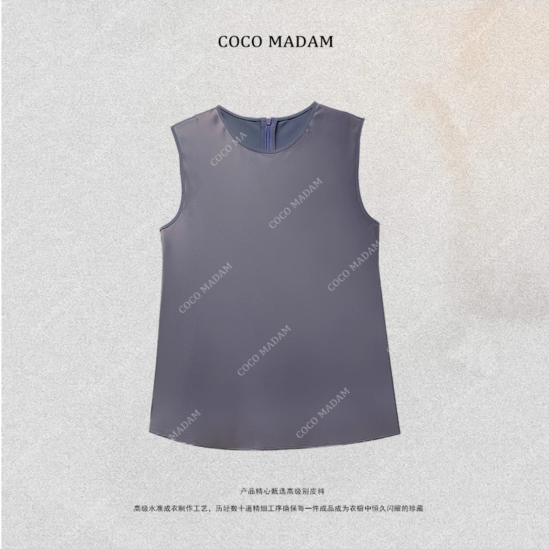 NIUNIU · T-948 醋酸无袖上衣大气百搭背心T恤